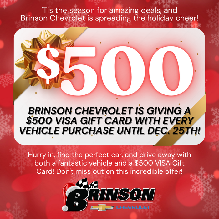 $500 Gift Card with Vehicle Purchase